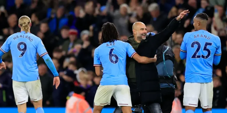 Manchester City wedstrijd foto